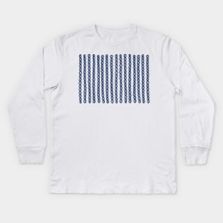 Blue Strings Kids Long Sleeve T-Shirt